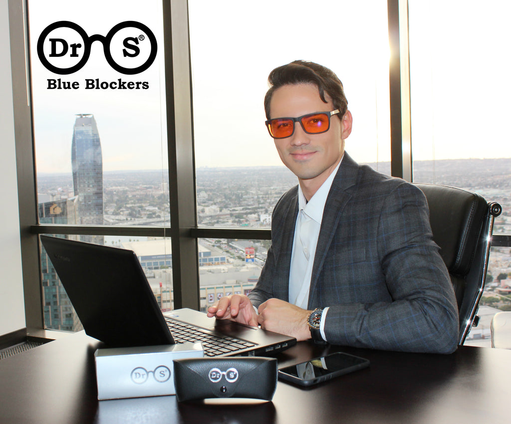 Large Square Blue Light Filtering Glasses